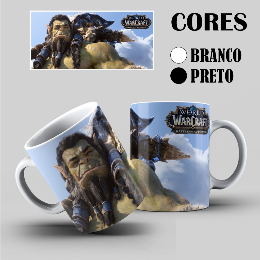 Caneca World of Warcraft: Battle for Azeroth (Game): Vários Modelos - Casa e Louça