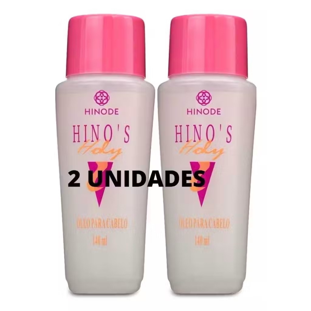 ￼Óleo Para Cabelos Oleosos Holy Hino's Plus 140ml 2 Unidades