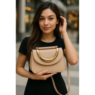 Bolsa Feminina | Mochilinha Estilosa | Para o Dia a Dia, Trabalho, Passeios| Bolsa de Couro Sintético