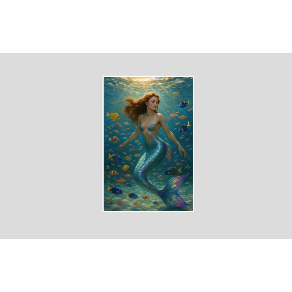 Quadro ondinas logunede Iori orixas sereia candomble umbanda