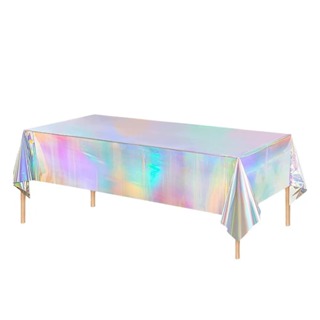 Toalha de Mesa Plástica Iridescência Polegadas  Brilhante para Decoração de Casamento Festa e Natal em Oferta na Shopee