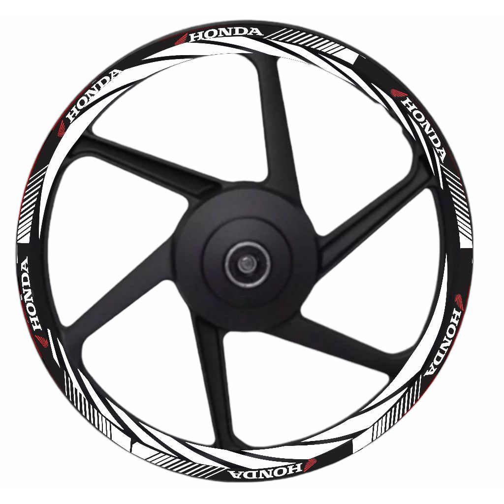 Kit Adesivos Friso de Roda Compatível com Moto Honda CG 150 CG 160 Titan Fan Start Personalizado p/ Dois Lados M80