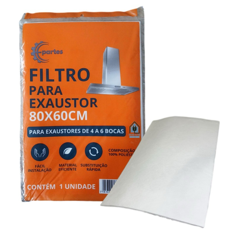 Filtro Manta 60cm x 80cm para Coifas e Exaustores Colormaq Sugar Protetor da Gordura