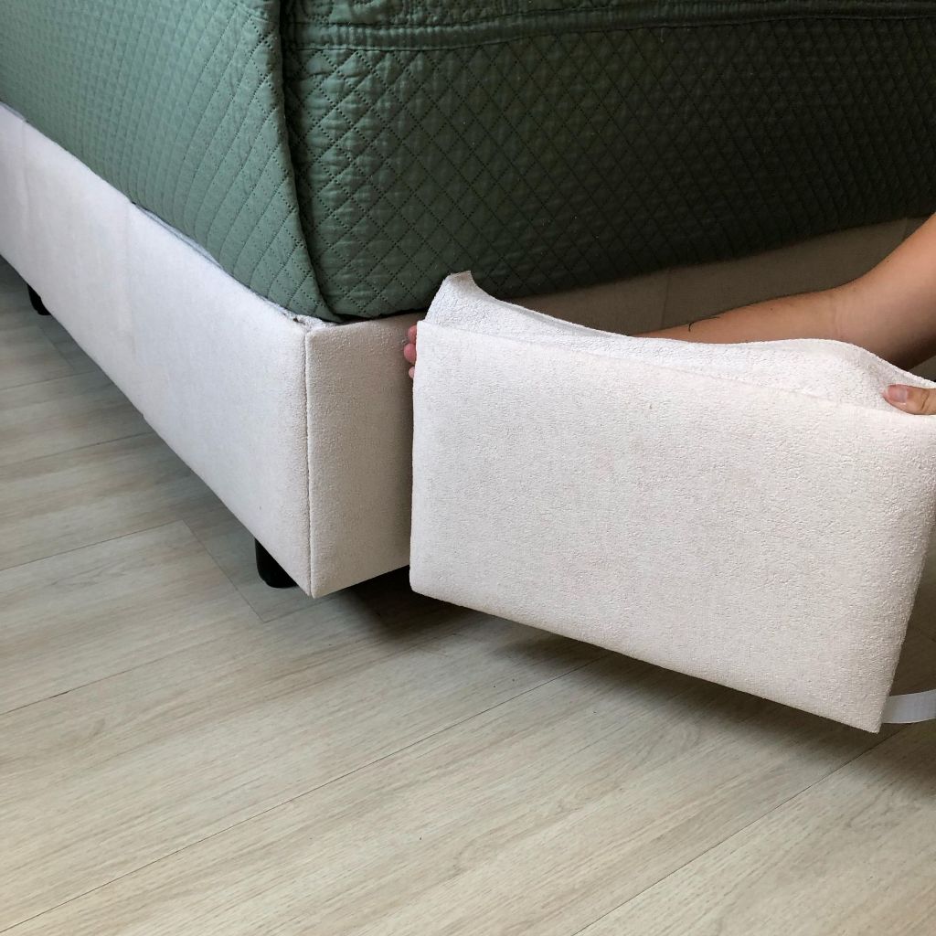 Placa para Base Box Casal Queen e King Tecido Boucle 14 Modulos 25cm de Altura — imagem 2 de 2