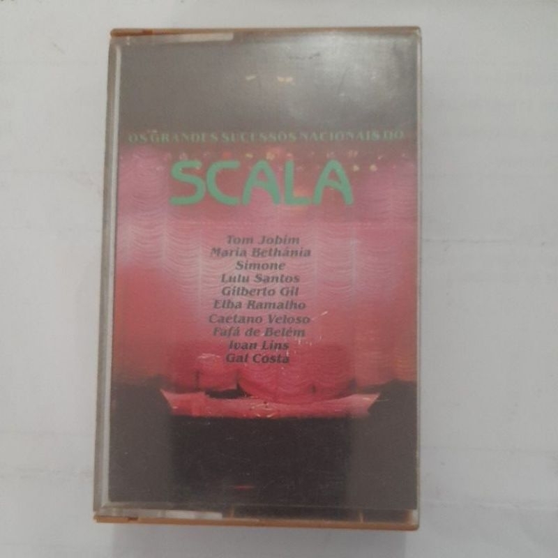 fita cassete os grandes sucessos nacionais Scala  tom Jobim gal Costa Gilberto Gil