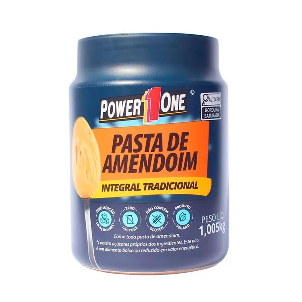 Pasta de Amendoim Integral tradicional 1kg power one