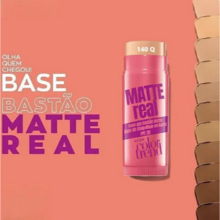 Base Bastão Colortrend Matte Real FPS20 Avon em Oferta na Shopee