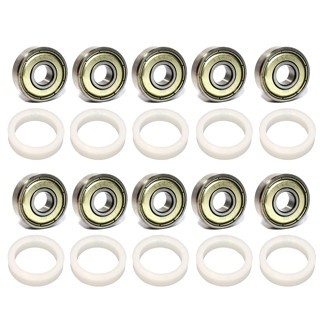 Kit 10 unidades Rolamento 608 ZZ e 10 unidades Suporte Mancal Ventilador Mondial Britânia Mallory