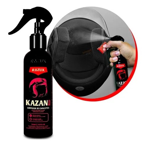 Kazan Red 240 Ml - Limpador De Capacetes Razux/vonixx · foto 2