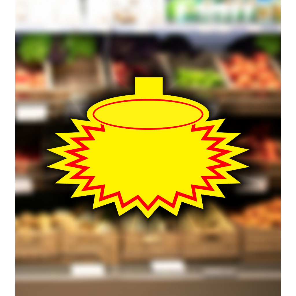 SPLASH LISO - Placa, Cartaz, Etiqueta OFERTA, Promoção -  Supermercado - melhor avaliação