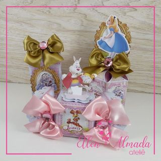 Caixas Personalizadas Alice no País das Maravilhas-Lembrancinhas Alice no |País das Maravilhas