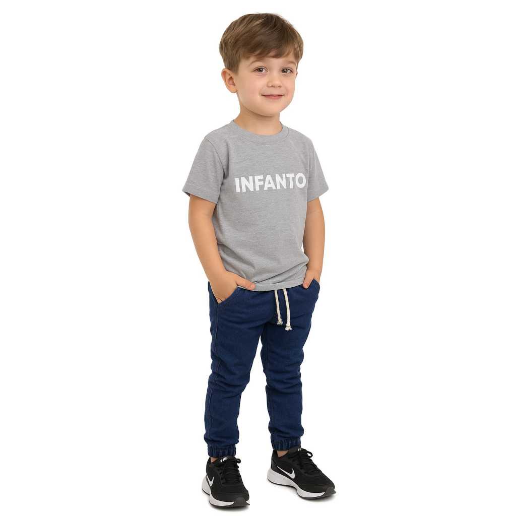 Calças Jogger Infantil Masculina Inverno Escolar menino 04 ao 16 anos