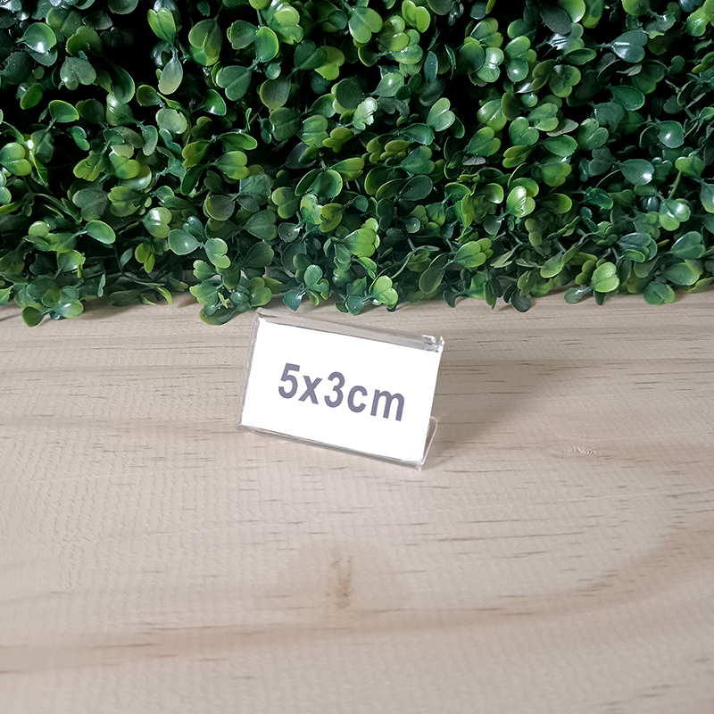 Display Porta Preço 5x3cm - 10 unidades - Acrílico Transparente