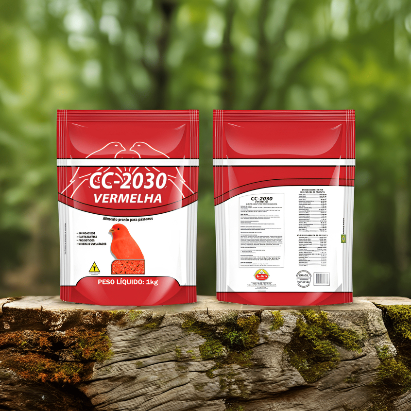 Ração Farinhada Biotron CC 2030 Vermelha 1kg - Completo para Canário de Cor, Pigmentação e Saúde em Oferta na Shopee