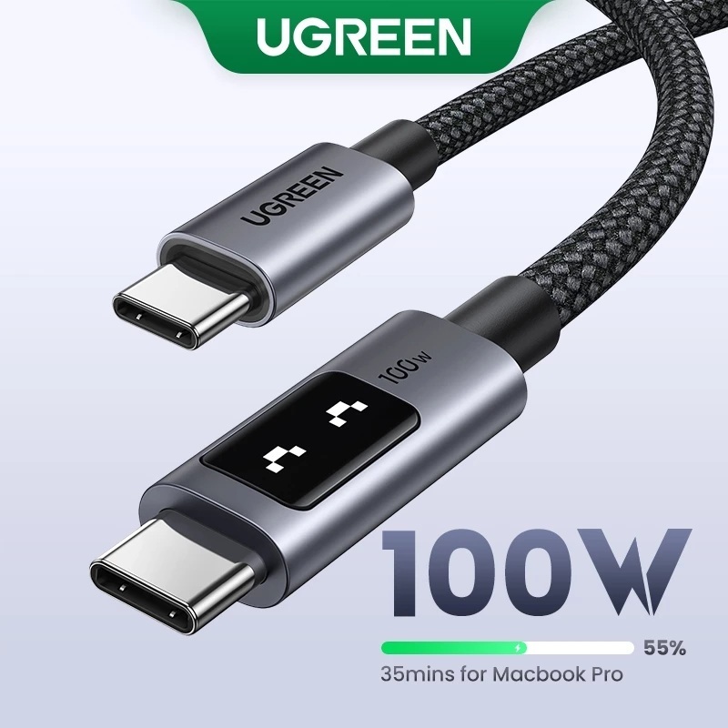 Cabo rápido UGREEN Uno USB C 100W 5A/20V 480 Mbps tipo C PD ( 2 metros - náilon 