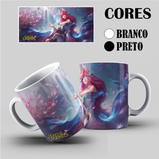 Caneca League of Legends (Game): Ahri - Casa e Louça em Oferta na Shopee