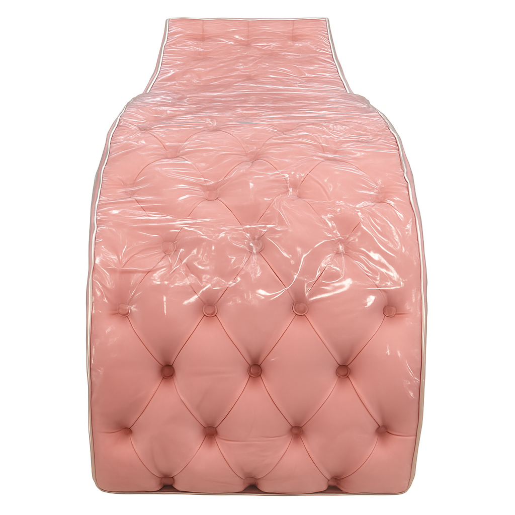 Capa Protetora para Maca Capitonê – PVC Transparente com Elástico para Estética e Clínica