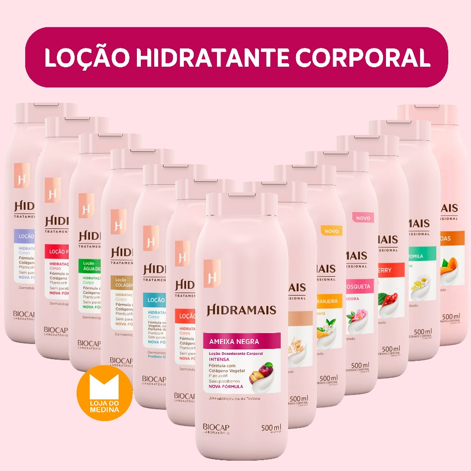 LOÇÃO DESODORANTE E HIDRATANTE CORPORAL - DIVERSAS FRAGRÂNCIAS - HIDRAMAIS em Oferta na Shopee