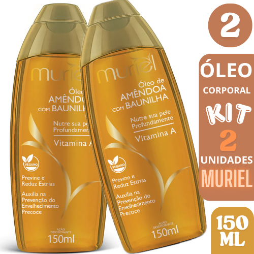 Kit 2 Óleo de Amêndoas Muriel 150ml - ESCOLHA O SEU