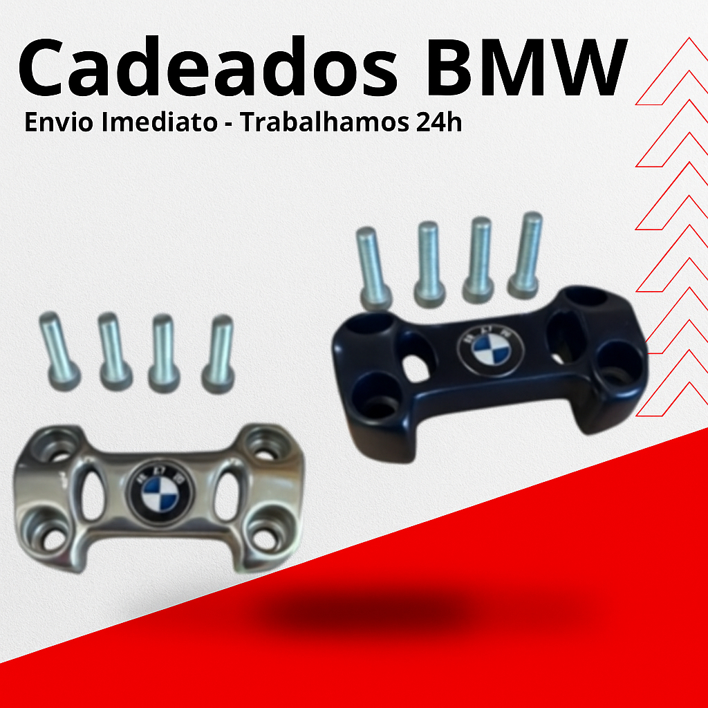 Cadeado Mesa Mesinha do Guidão Mancal Modelo BMW Para Titan Fan Start 150 e 160