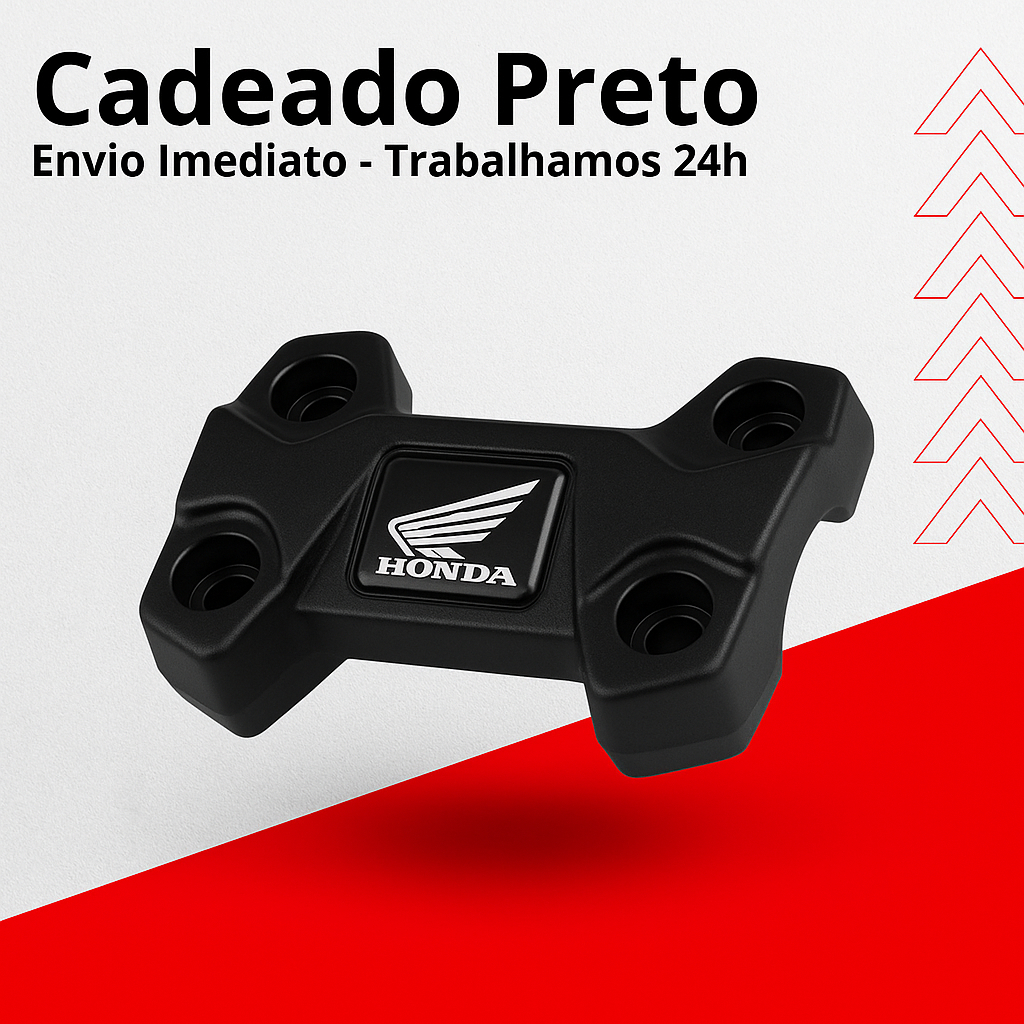 Mesinha Cadeado Mesa do Guidao Mancal - Titan Fan Start Cg150/160 Preto - Resistente