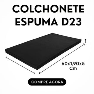 Colchonete Solteiro Alojamento D23 60x1,90x5 Cm Impermeável em Oferta na Shopee