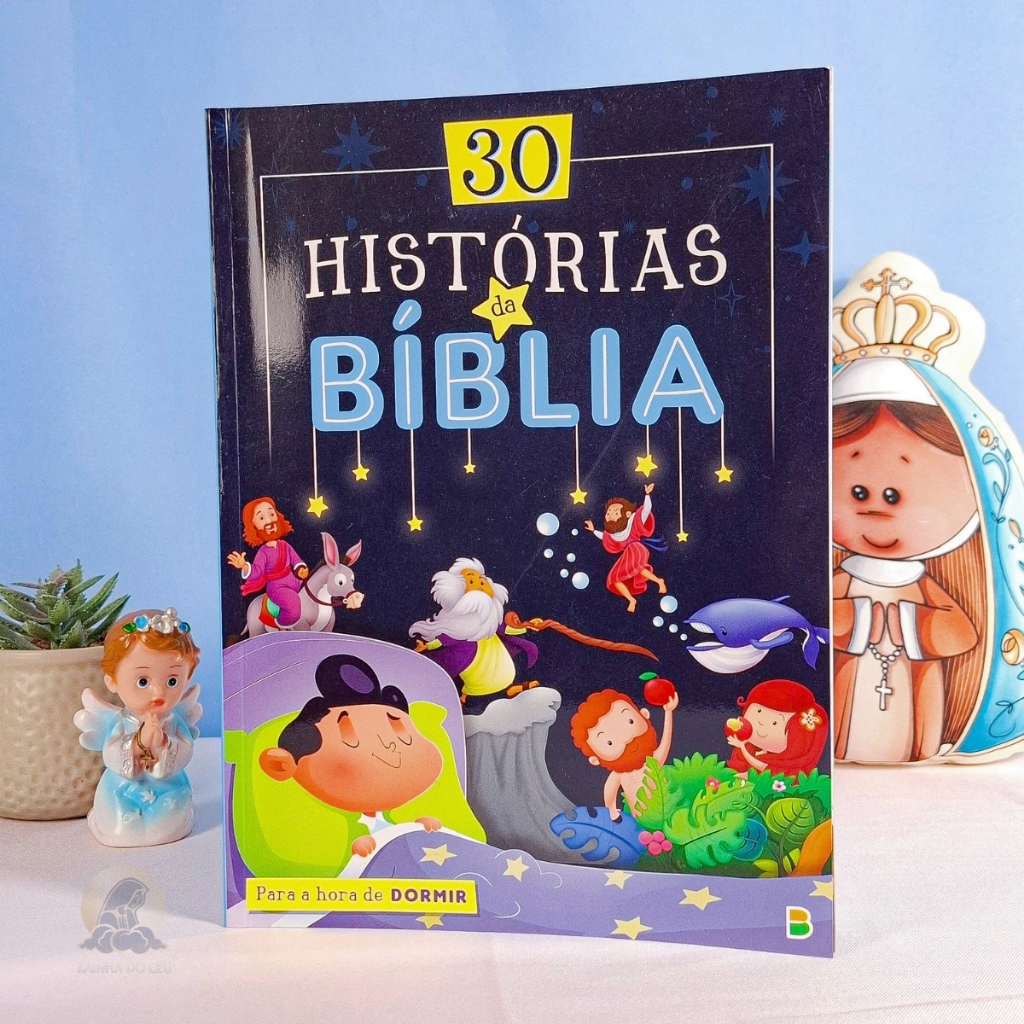 Livro 30 Histórias da Bíblia Para a Hora de Dormir | Ilustrada Infantil | SBN Cristão em Oferta na Shopee