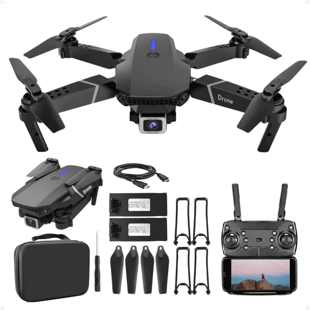 Mini Drone Inova Hd Iniciantes Sensor Obstáculos Barato Camera Dupla