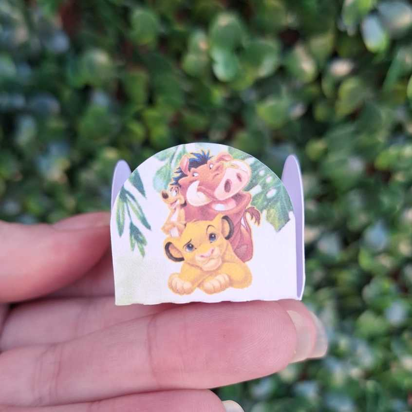 Forminhas para Doces Personalizado Rei Leão  para Aniversario - Forminha Brigadeiro - Festa Infantil