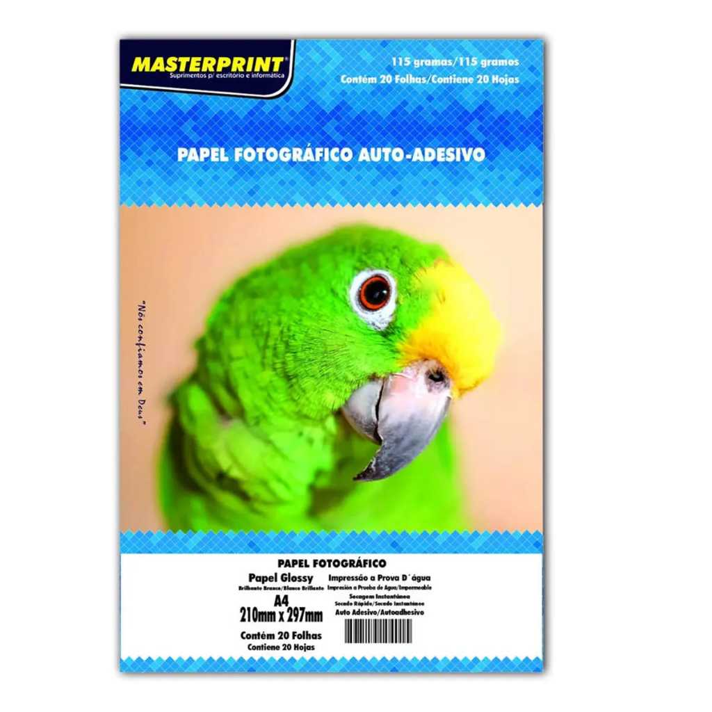 Papel fotográfico Adesivo 115g Masterprint