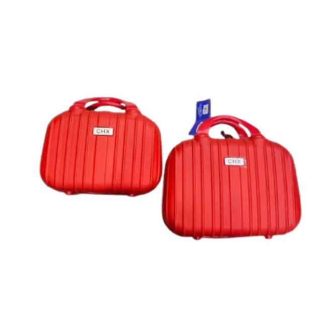 Kit 2PÇS Frasqueira Viagem Maleta Cosméticos Média Pequena Alça De Mão Avião A Bordo Bagagem Make