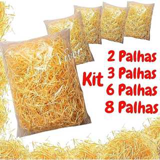 Kit Palha Natural Decorativa/ Para Cestas e Decorações - Pacote 50g em Oferta na Shopee