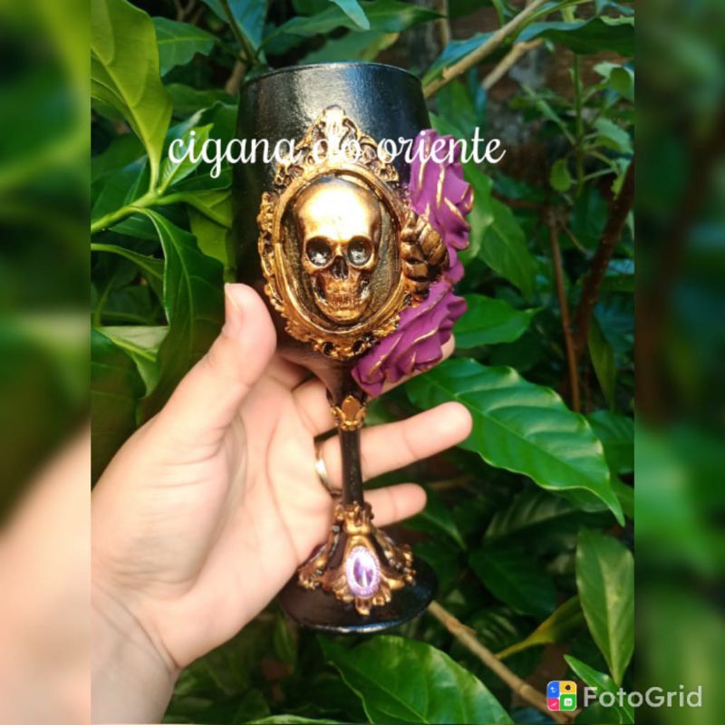 taça personalizada pombo gira rosa caveira, mulambo, Padilha  do cemitério