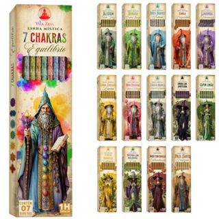 Combo 10 caixas de Incensos Vila Zen Linha MIstica em Oferta na Shopee