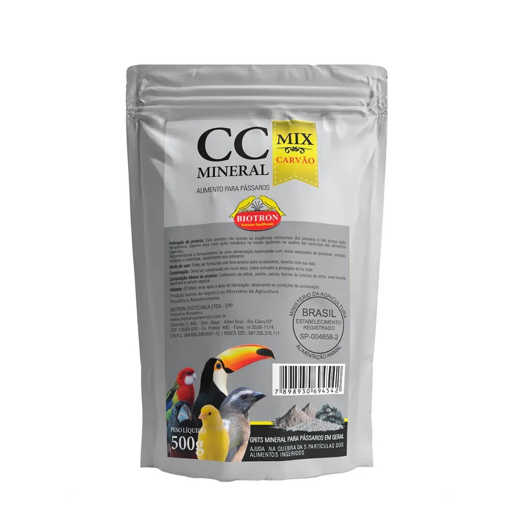 CC Mineral Mix com Carvão - Biotron (500g)