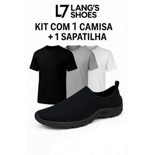 Kit 1 Sapatilha Aquática Nautica Hibrida Unissex Preto Secagem Rápida Unissex Lançamento +1 Camisa