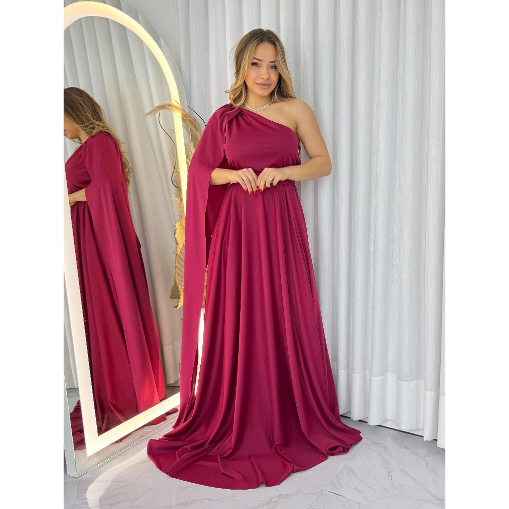 Vestido Nula Manga Longa Capas Casamento Madrinhas Formaturas Festas