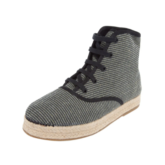 Billabong Tênis Stripe Multicolorido Ankle Sneaker Cano Médio Bota Alpargata - Tamanho 38