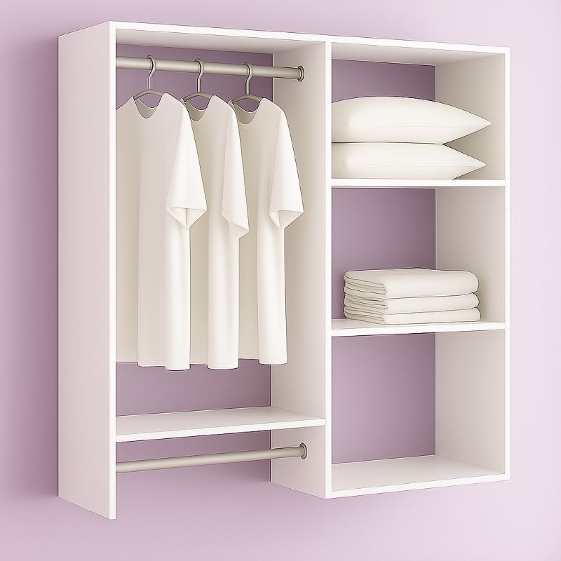 Armario Closet Suspenso - Arara Organizadora 100% MDF Guarda Roupas acessivel e economico P