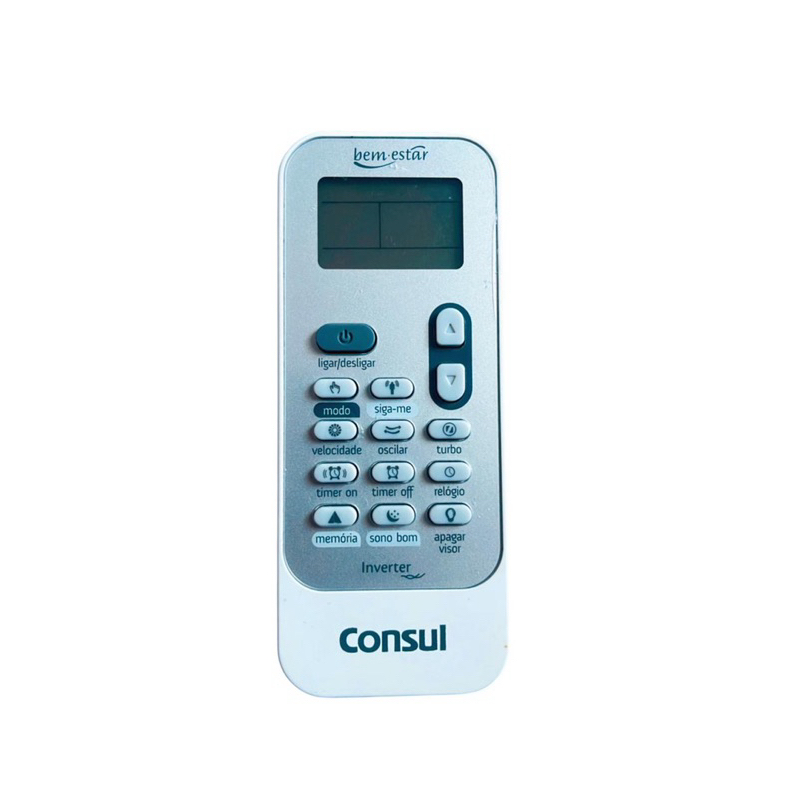 Controle Remoto Ar Condicionado Consul  original Bem Estar Inverter Cor Cinza