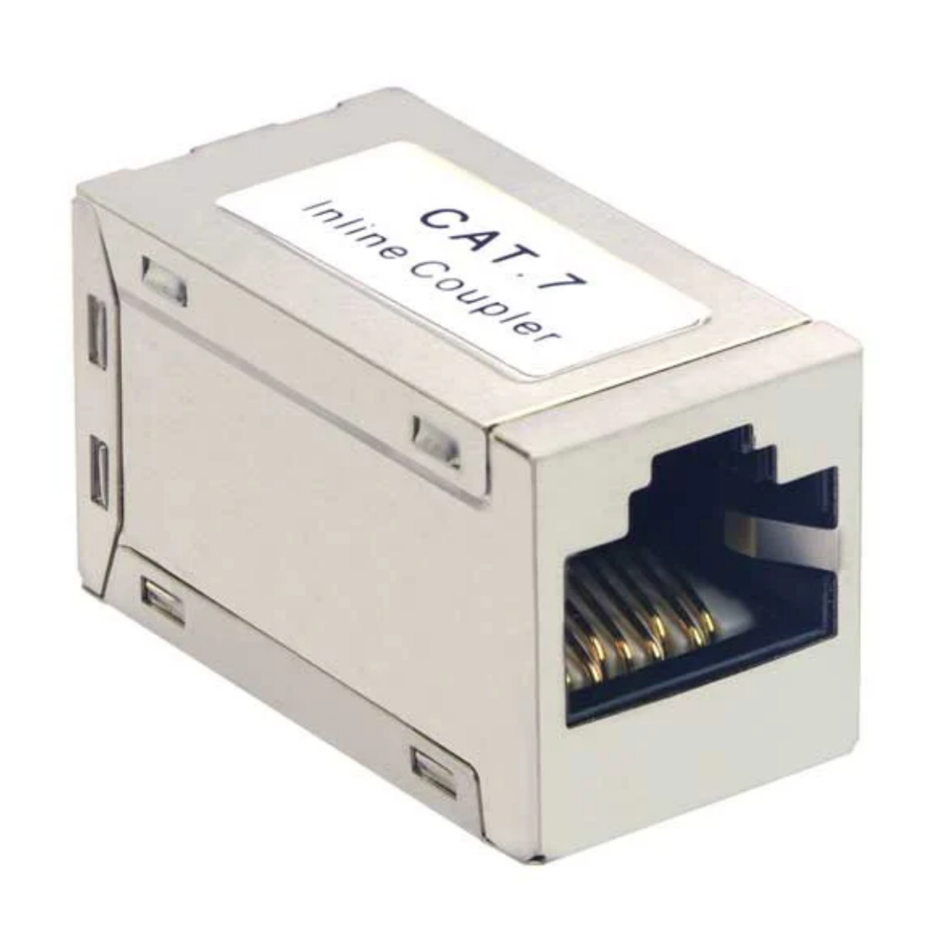 Conector Emenda Rj45 Extensor Cat5 Cat6 Cat7 Rede Game Dados 10Gbps EMENDA BLINDADA