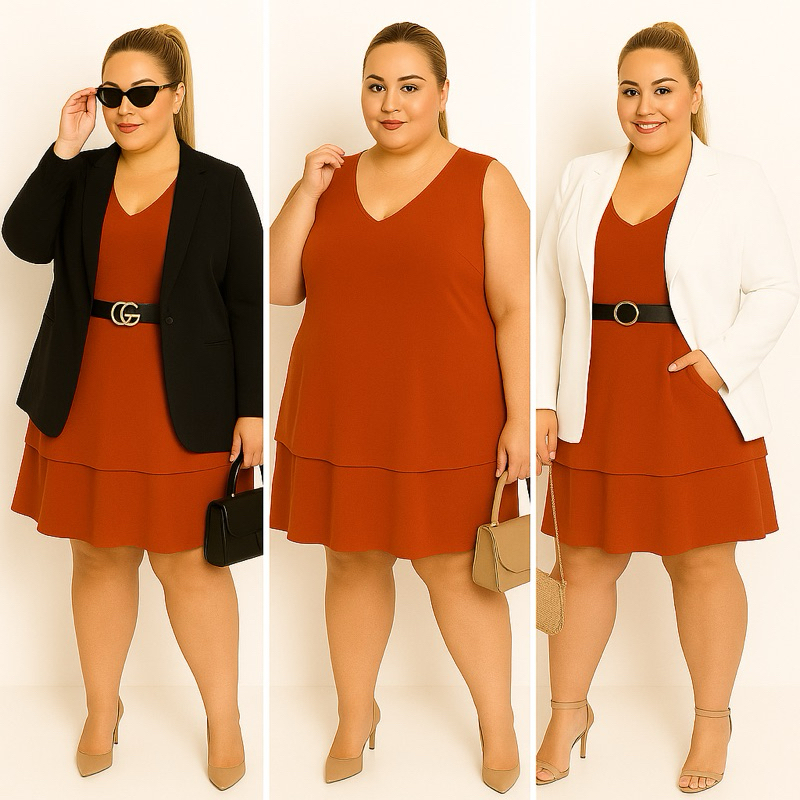 Vestido Chique Plus Size na Black Friday 2025 | BuscaProdutos