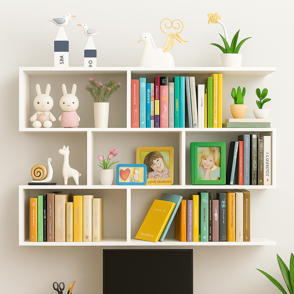 PRATELEIRA 70CM NICHO DE SALA ESCRITORIO PORTA LIVRO CUBO ESTANTE ARMARIO MULTIFUNCIONAL PARA LIVROS DECORAÇÃO SALA
