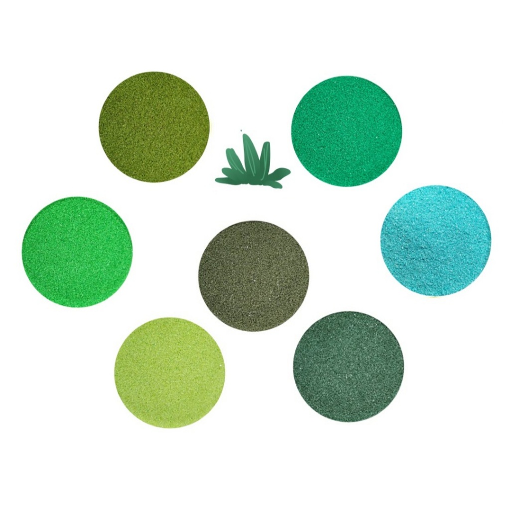 Areia Colorida MALEOGA® - Tons de Verde