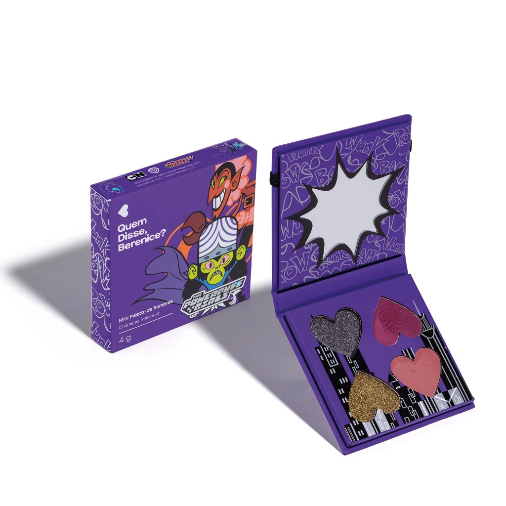 Mini Paleta De Sombras Chame As Meninas QDB As Meninas Super Poderosas 4g - Mais vendido - Quem disse, Berenice?