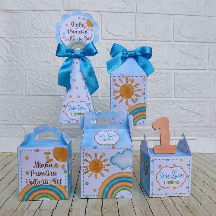 KIT FESTA - PEGUE E MONTE - MINHA PRIMEIRA VOLTA AO SOL - LEMBRANCINHA CAIXINHA PERSONALIZADO -FESTA INFANTIL- PAPELARIA