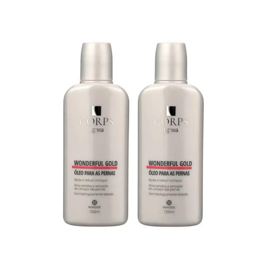 Wonderful Gold Corps Lígnea 150ml Óleo para as Pernas Kit 2 Unidades