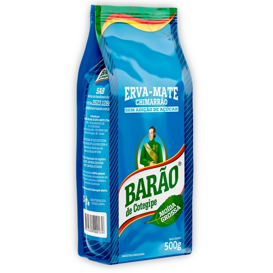 Erva mate barão moída grossa 500gr