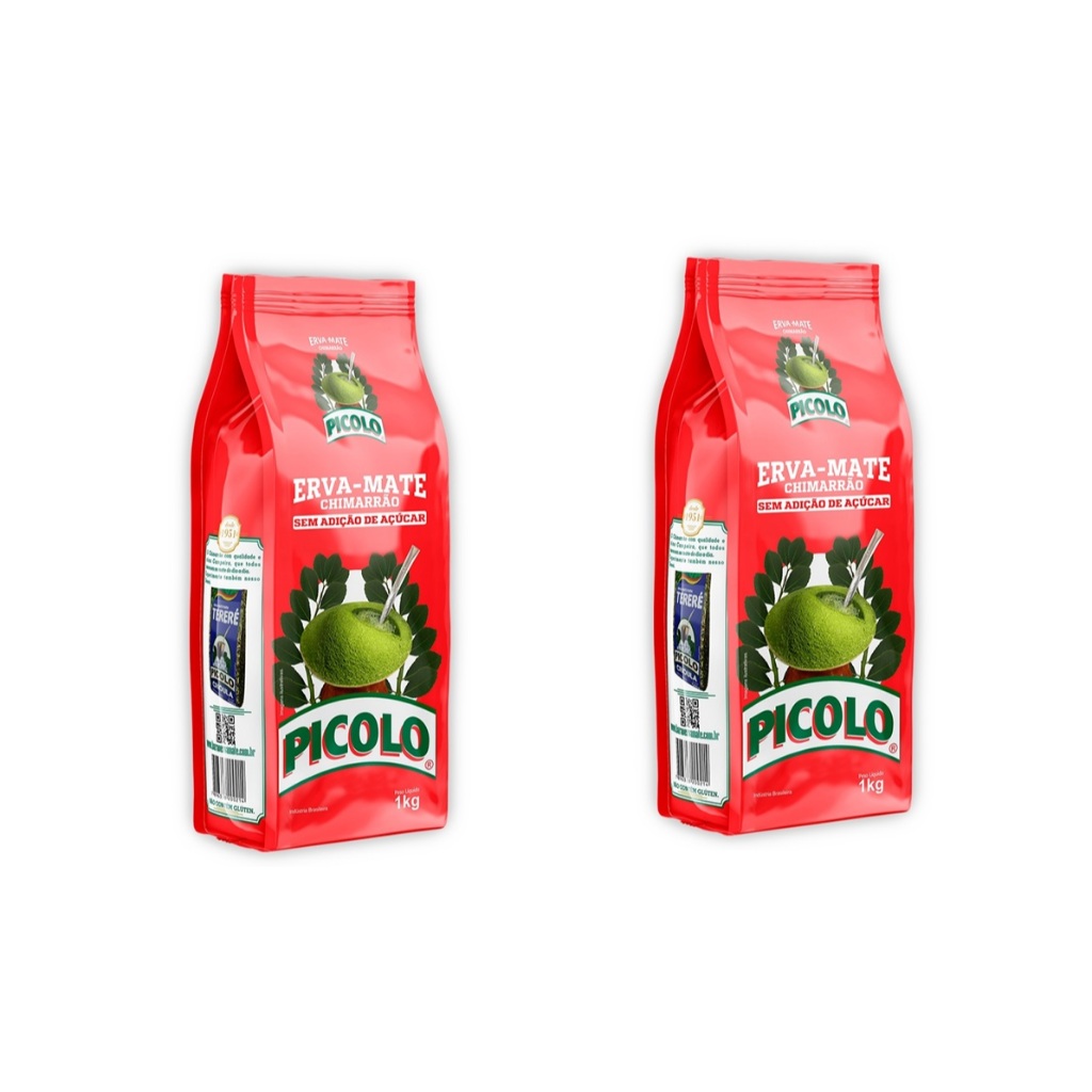 Kit 02 pcts Erva-Mate Picolo Tradicional 01 Kg cada