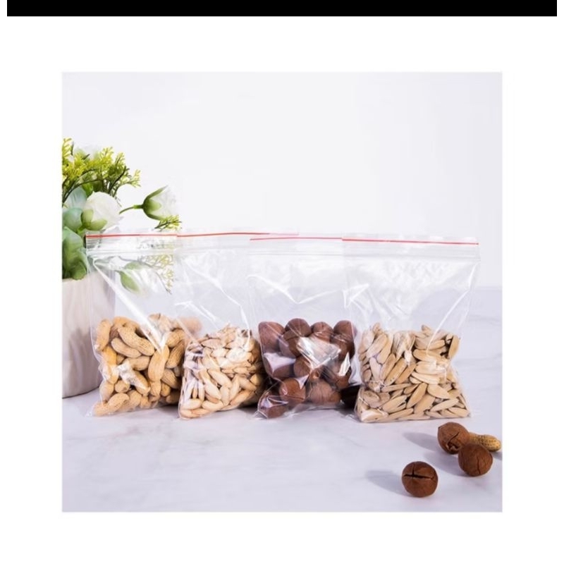 Kit Saco Plástico Transparente Tamanho 5x7 Fecho ZIP Hermético Abre e Fecha Com / 250 Unidades. Entregar Rápida.